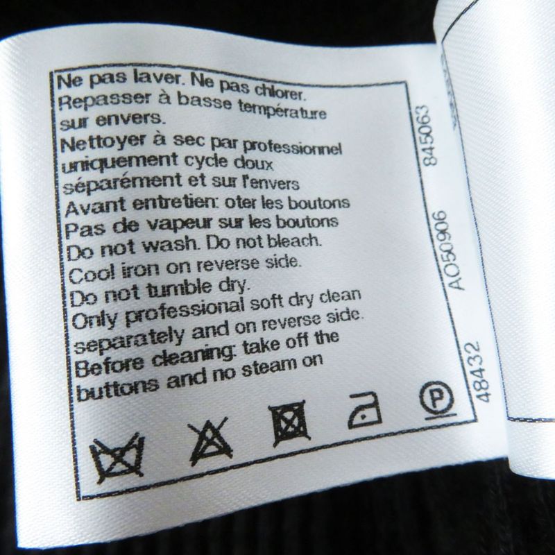 CHANEL 21C P70001 Women's Waffle Double Jacket With Rhinestone Coco