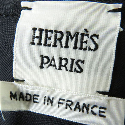 Hermes Women's Wool Knee-length A-line/trapezoid Skirt Black None Size