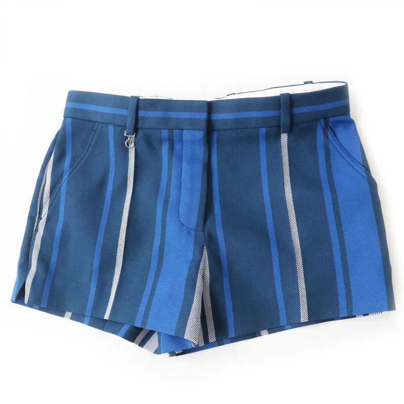 Hermes 19SS Louis Vuitton 1a4z04 Women's Shorts Blue Stripe