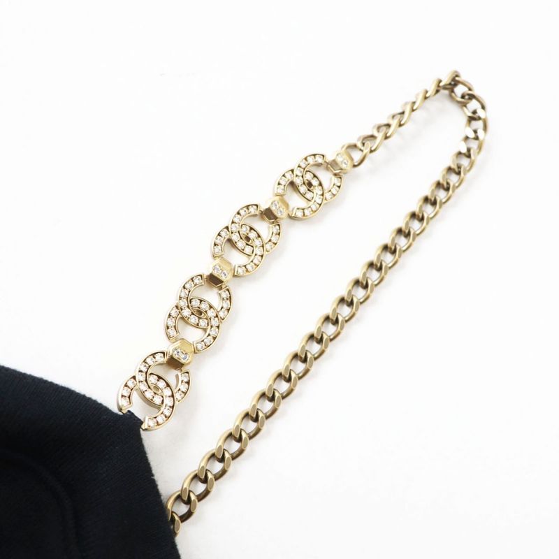 Hermes Runway Worn CHANEL 21AW P71491 Women's Coco Mark Rhinestone Jumpsuit