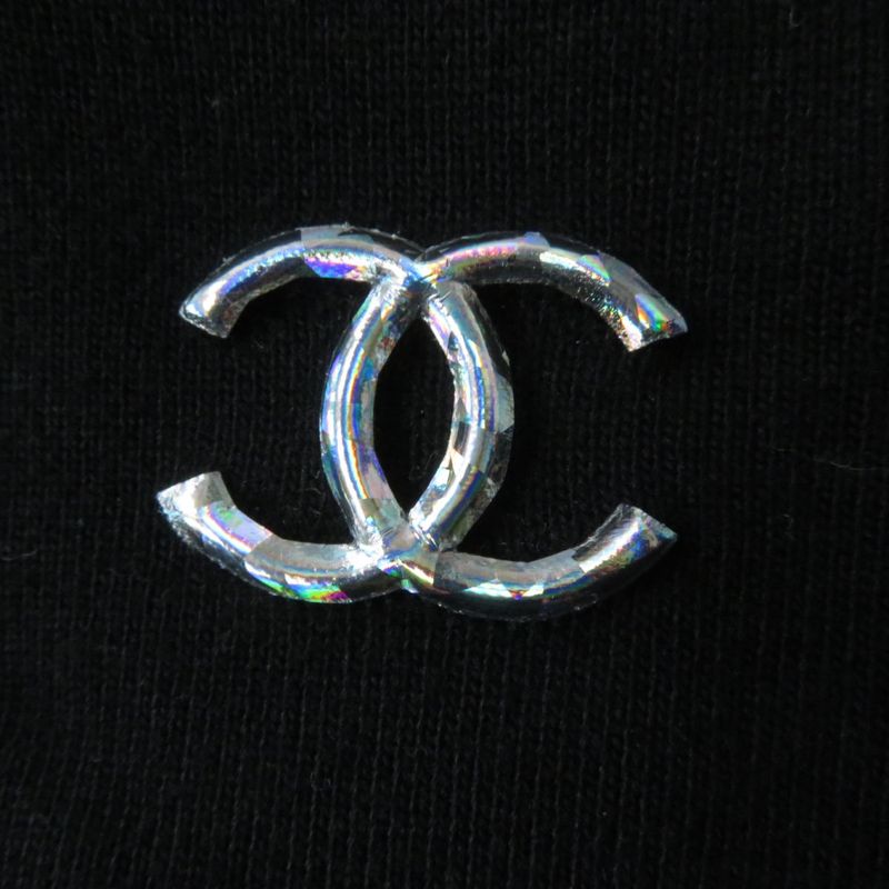 Hermes Runway Worn CHANEL 21AW P71491 Women's Coco Mark Rhinestone Jumpsuit