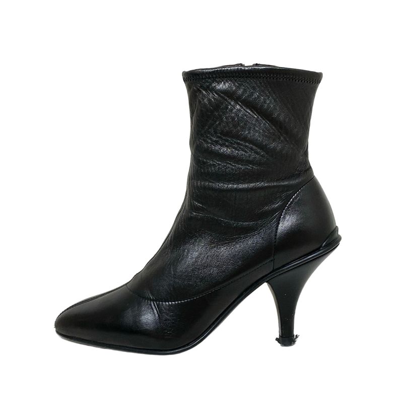 Prada Short Boots 35 Women - Black Leather