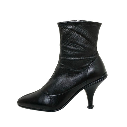 Prada Short Boots 35 Women - Black Leather