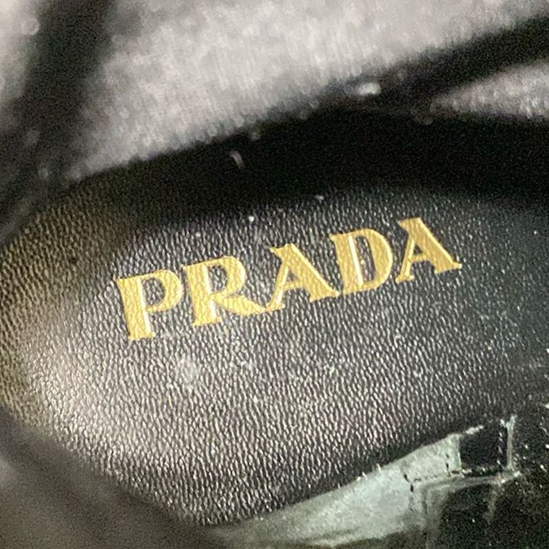 Prada Short Boots 35 Women - Black Leather
