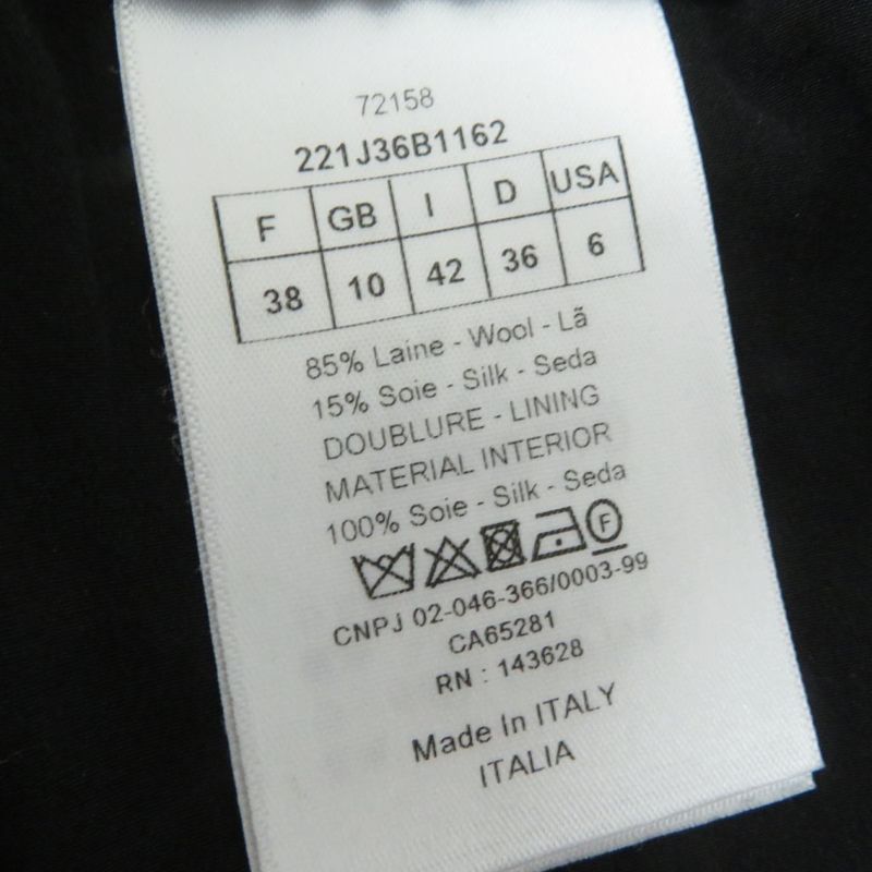 Hermes 22SS Christian DIOR 221j36b1162 Colorblock Silk Blend