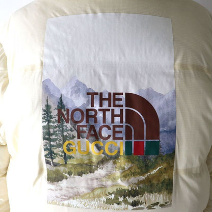 Beautiful Gucci X The North Face Gucci 663735 Padded Jacket With Hood Ivory XXS
