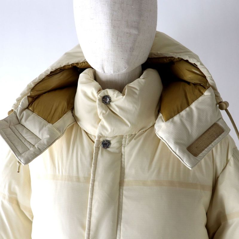 Beautiful Gucci X The North Face Gucci 663735 Padded Jacket With Hood Ivory XXS