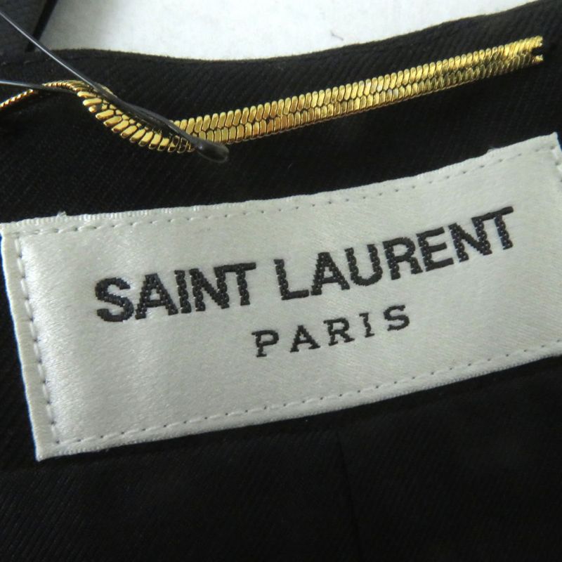 Hermes Saint Laurent Paris 492055 Rhinestone Embellishment Cut Off Asymmetri
