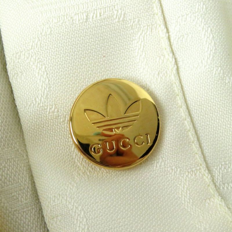 Hermes 22SS Gucci Adidas Collaboration 703000 Women's Short Jumpsuit White