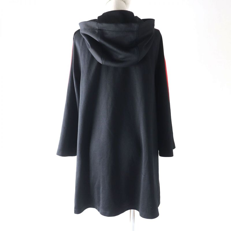 Gucci 19SS 502280 Armline And Logo Design Half Zip Hooded Jersey