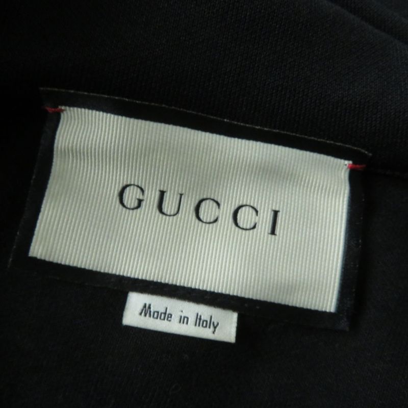 Gucci 19SS 502280 Armline And Logo Design Half Zip Hooded Jersey