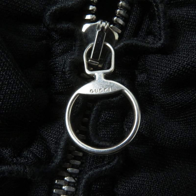 Gucci 19SS 502280 Armline And Logo Design Half Zip Hooded Jersey