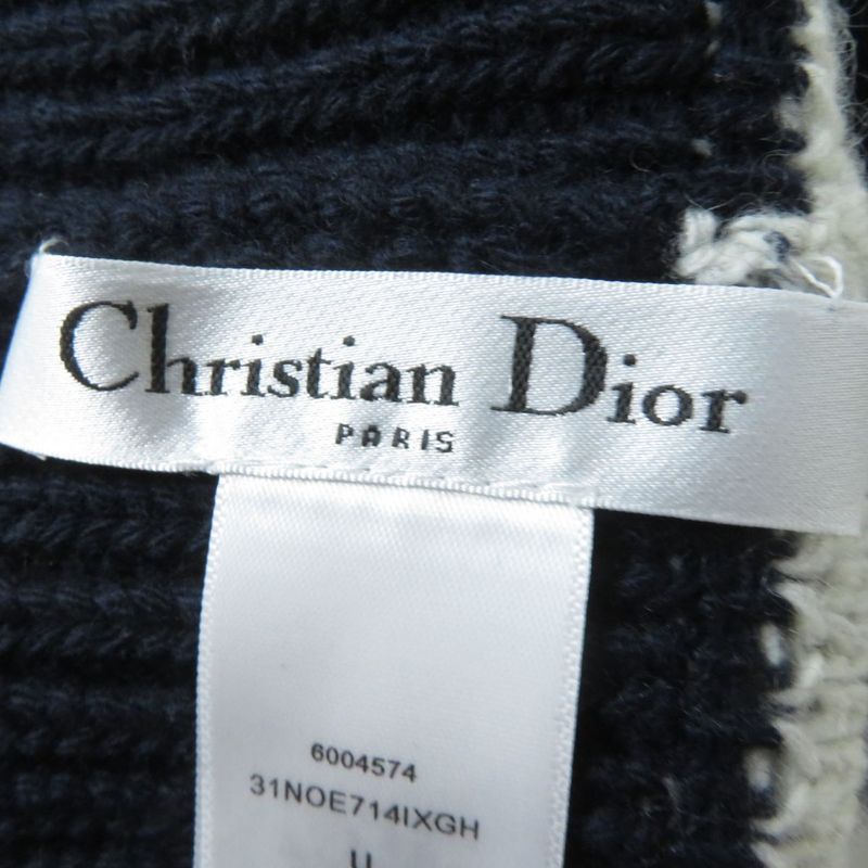 Hermes Italian Made Christian DIOR 31noe714ixgh Logo Wool And Cashmere Knit