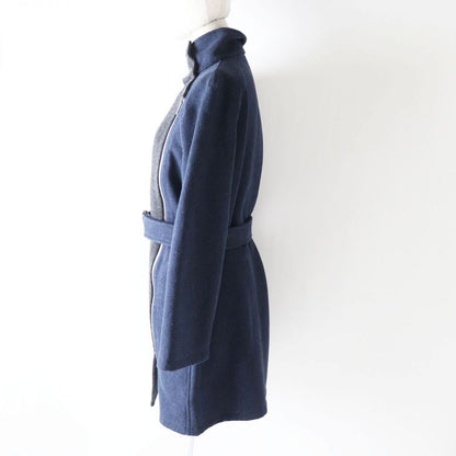 Hermes 19AW French Made Hermes Women's Stand Collar Long Coat With Serie