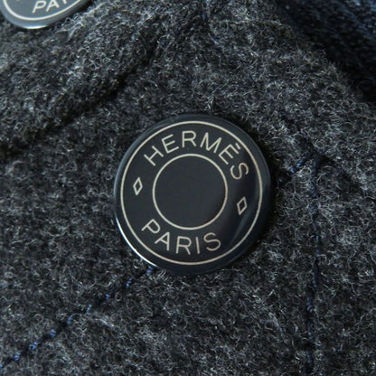 Hermes 19AW French Made Hermes Women's Stand Collar Long Coat With Serie