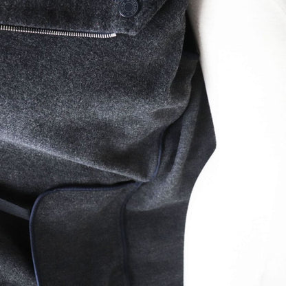 Hermes 19AW French Made Hermes Women's Stand Collar Long Coat With Serie