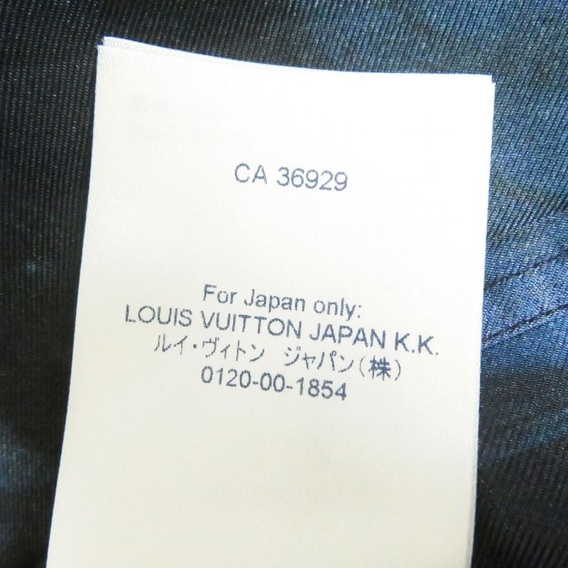 Louis Vuitton 1a8xbx LV Salt Print All-over 100% Silk Long-sleeved Shirt Navy