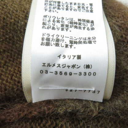 2022 Hermes Silk Mohair And Cashmere High Neck Long Sleeves Knit/top