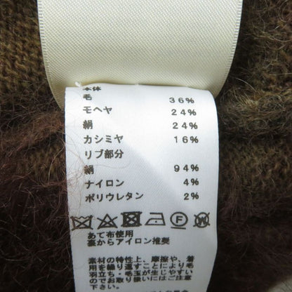 2022 Hermes Silk Mohair And Cashmere High Neck Long Sleeves Knit/top