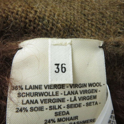 2022 Hermes Silk Mohair And Cashmere High Neck Long Sleeves Knit/top