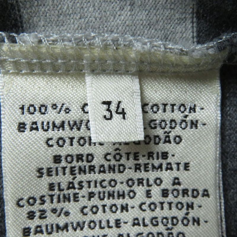 Hermes 2021 Mariniere Hooded Striped Sweatdress Women's Gray 34 Made In