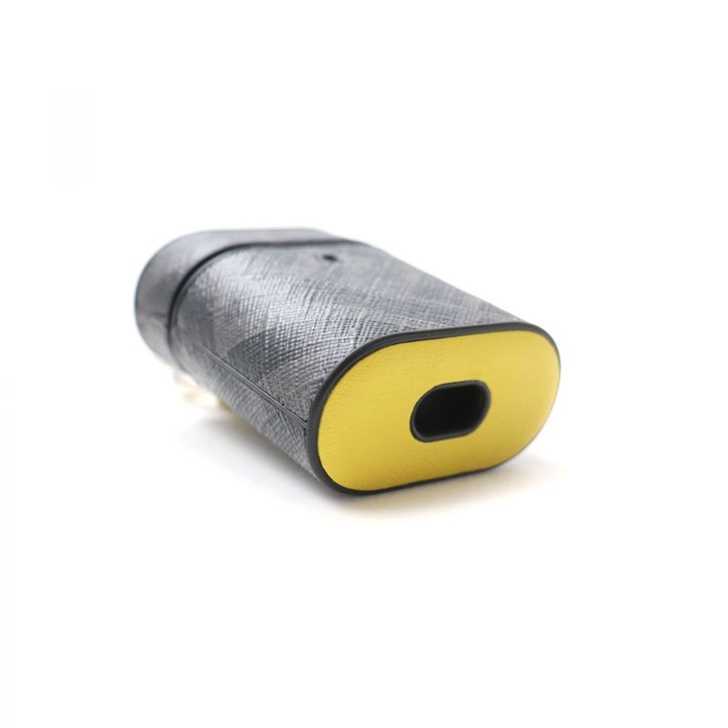 Fendi 7ar987 Zucca Allover Pattern Leather Airpods Case/earphone Case Black And