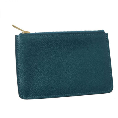 Hermes Lurie Slim Compact Wallet/wallet Evercolor Mint Gold Hardware