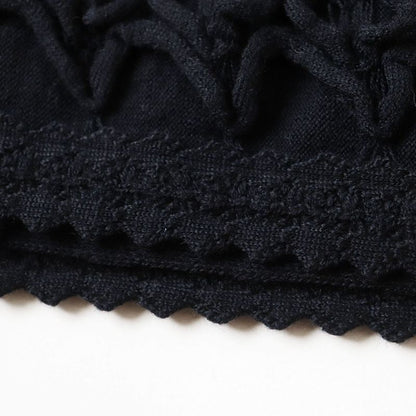 Hermes French CHANEL P41981 Women's Knit Knee-length Skirt With Coco Mark