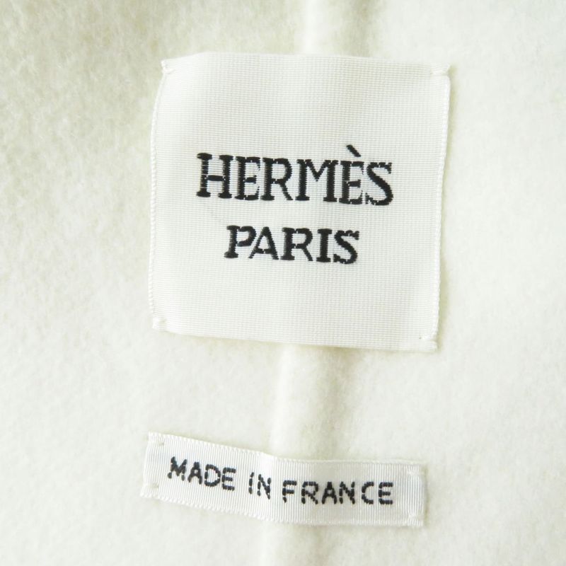 Hermes 22 Years Hermes 2h0132da With Belt 100% Cashmere Short Coat/vest/gile