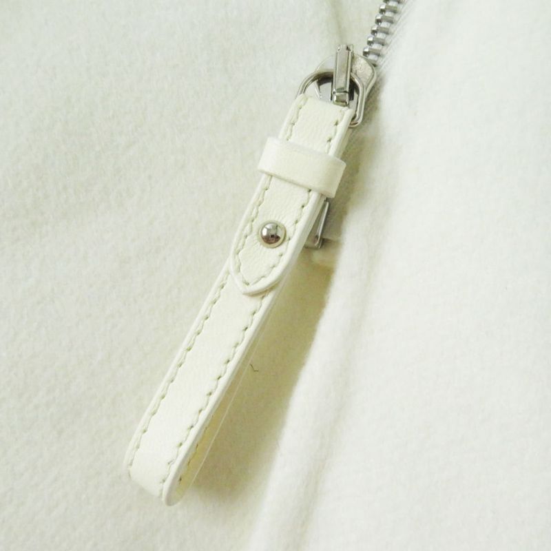 Hermes 22 Years Hermes 2h0132da With Belt 100% Cashmere Short Coat/vest/gile