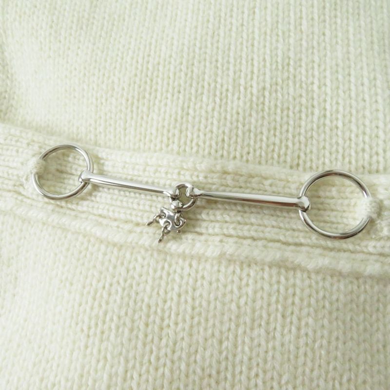 Hermes 22 Hermes 2e2104d1 Women's Chaine D'ancre 100% Cashmere Long Knit