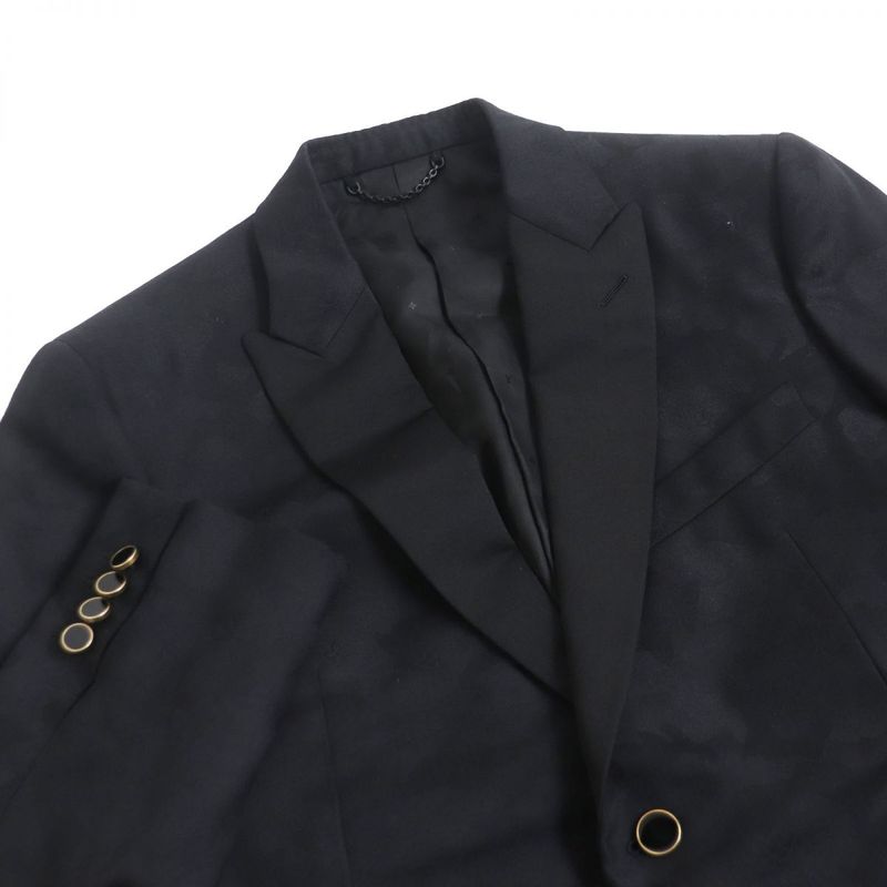 2020 Louis Vuitton Camouflage/shadow Monogram Peaked Lapel Single Tailored