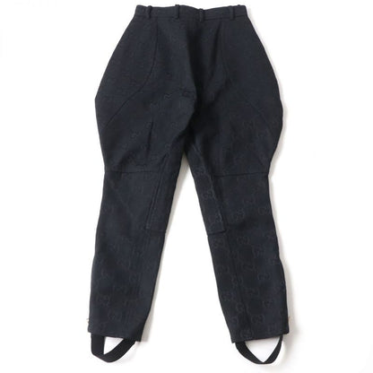 Gucci 22SS 682284 Ggmonogram Hem Zip Design Pants/bottoms Black 40
