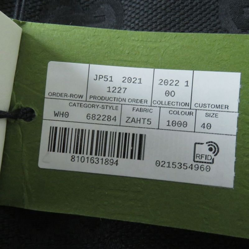 Gucci 22SS 682284 Ggmonogram Hem Zip Design Pants/bottoms Black 40