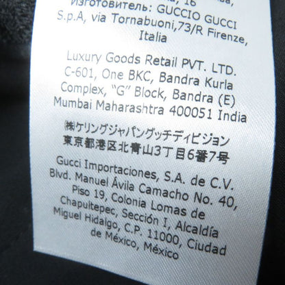 Gucci 22SS 682284 Ggmonogram Hem Zip Design Pants/bottoms Black 40