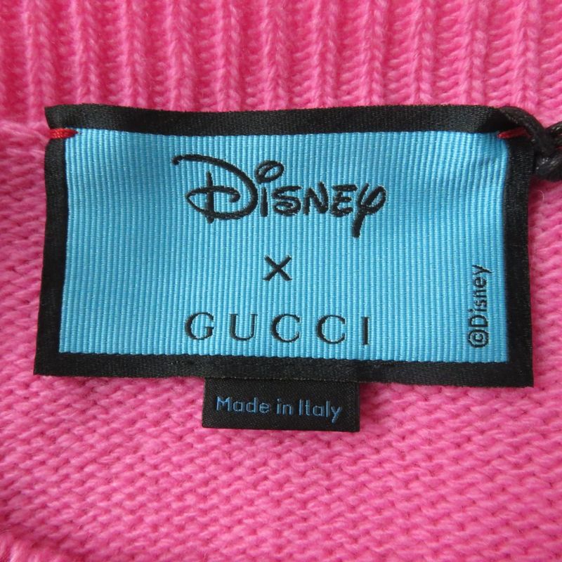 Gucci×disney 21AW 652620 Donald Duck Long Sleeve Knit Sweater/tops Pink