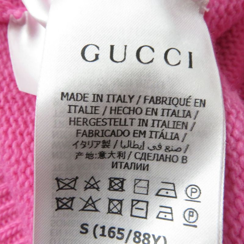 Gucci×disney 21AW 652620 Donald Duck Long Sleeve Knit Sweater/tops Pink