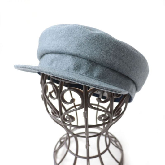 Hermes Deauville 100% Cashmere Cassock/hat With Serie Buttons Gray 58