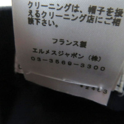 Hermes Deauville 100% Cashmere Cassock/hat With Serie Buttons Gray 58