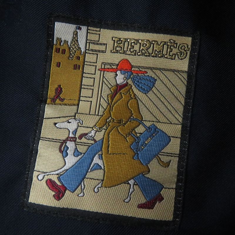 Hermes Deauville 100% Cashmere Cassock/hat With Serie Buttons Gray 58