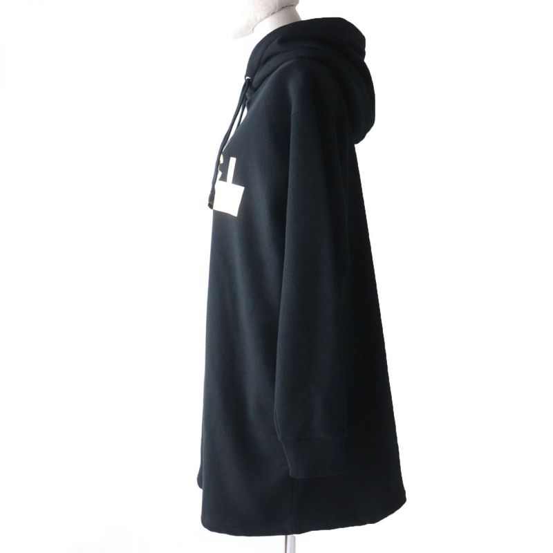 Gucci 610127 Logo Print Long Sleeve 100% Cotton Hooded Dress/dress