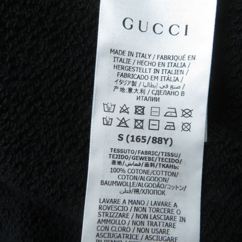 Gucci 610127 Logo Print Long Sleeve 100% Cotton Hooded Dress/dress