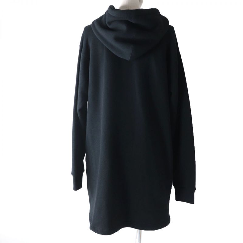 Gucci 610127 Logo Print Long Sleeve 100% Cotton Hooded Dress/dress