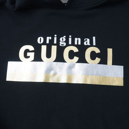 Gucci 610127 Logo Print Long Sleeve 100% Cotton Hooded Dress/dress