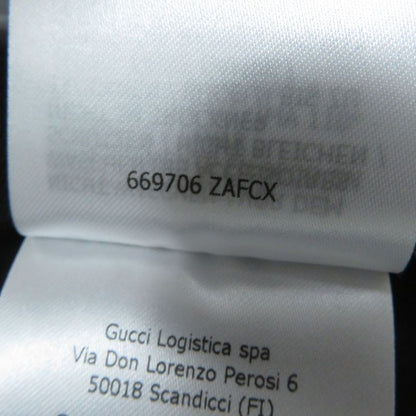 Gucci 21AW 669706 Vinyl Effect Skirt With Front Belt Black 36 Ladies