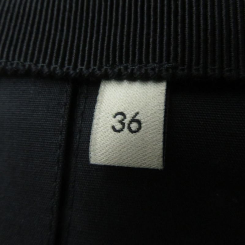 Gucci 21AW 669706 Vinyl Effect Skirt With Front Belt Black 36 Ladies