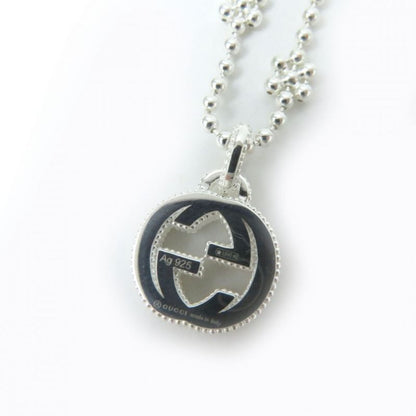 Gucci 479221 Interlocking G Ag925 Ball Chain Necklace/pendant Silver Weight