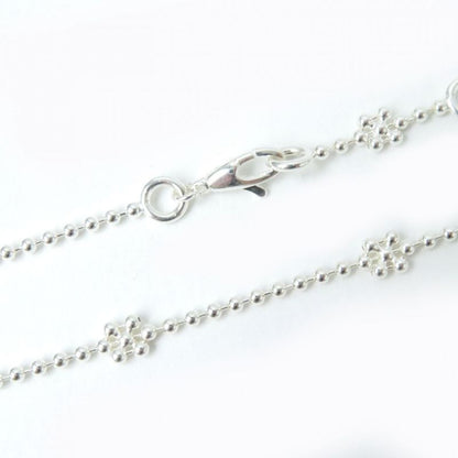 Gucci 479221 Interlocking G Ag925 Ball Chain Necklace/pendant Silver Weight