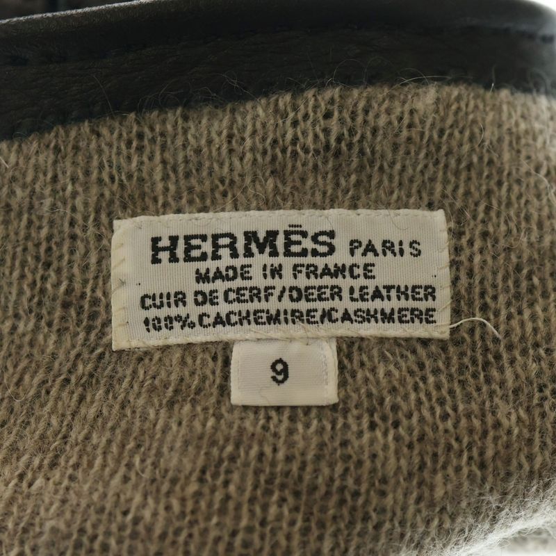 Hermes CLOU DE Selle II Clou De Selle II Deerskin Glove Lined Cashmere Serie