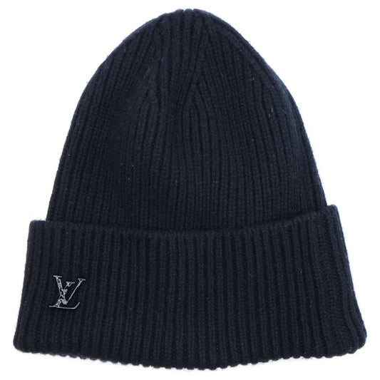 Louis Vuitton Beanie Knit Cap Hat Black Cashmere Mp3246
